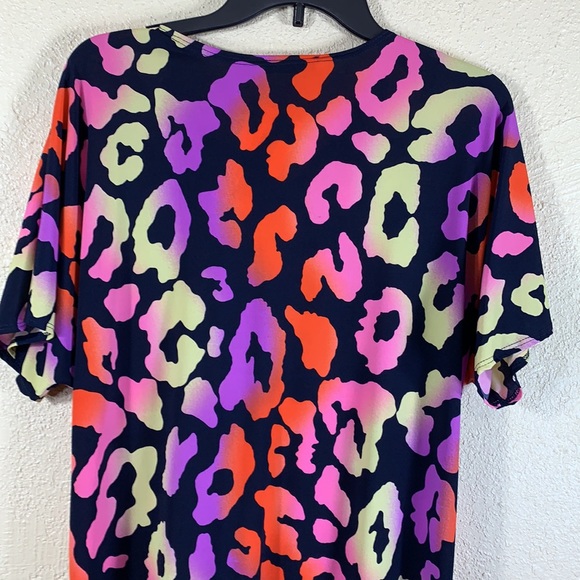 Swim Wear Cardigan Top M Bathing Suit Coverup Top Purple Black NWT Polyester - Picture 11 of 11